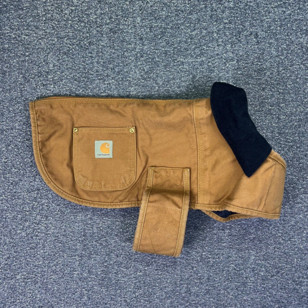 Carhartt Dog Chore Coat Vest Medium Brown Duck Canvas Quilted Pet Jacket P0524